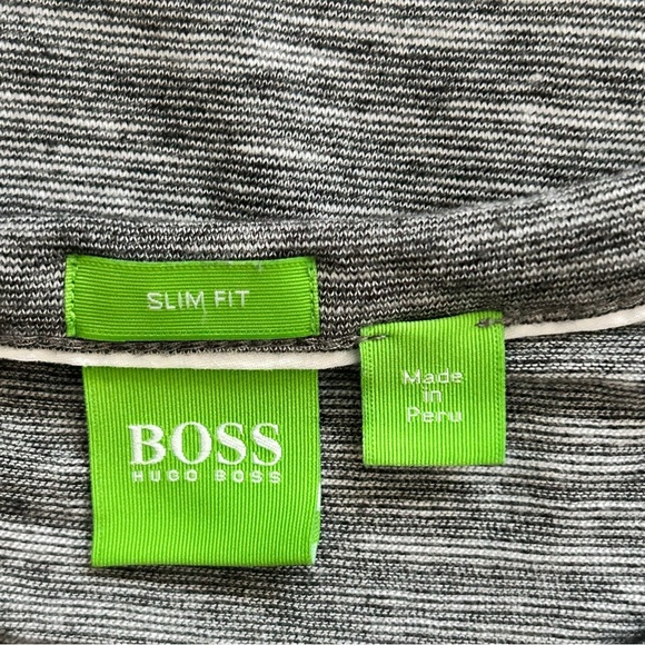 BOSS Green Label Slim Fit Henley Shirt - Picture 3 of 7